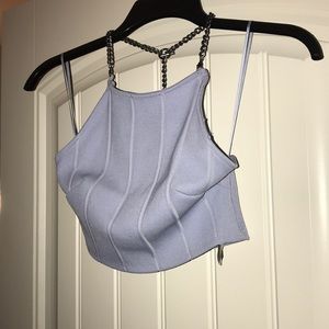 Top shop purple chain top